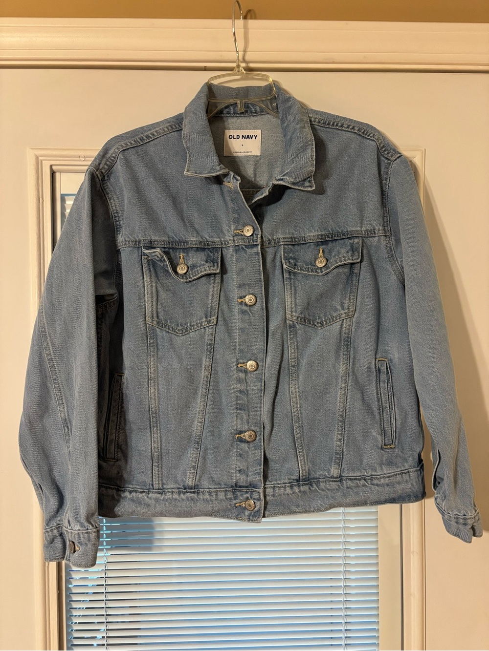 Old Navy Light Blue Denim Trucker Jacket - Picture 9 of 13